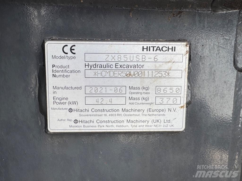 Hitachi ZX 85 US-6 Vidutinės galios ekskavatoriai 7-12 t