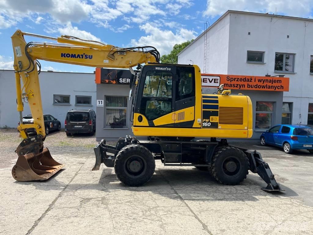 Komatsu PW 160-11 Ratiniai ekskavatoriai