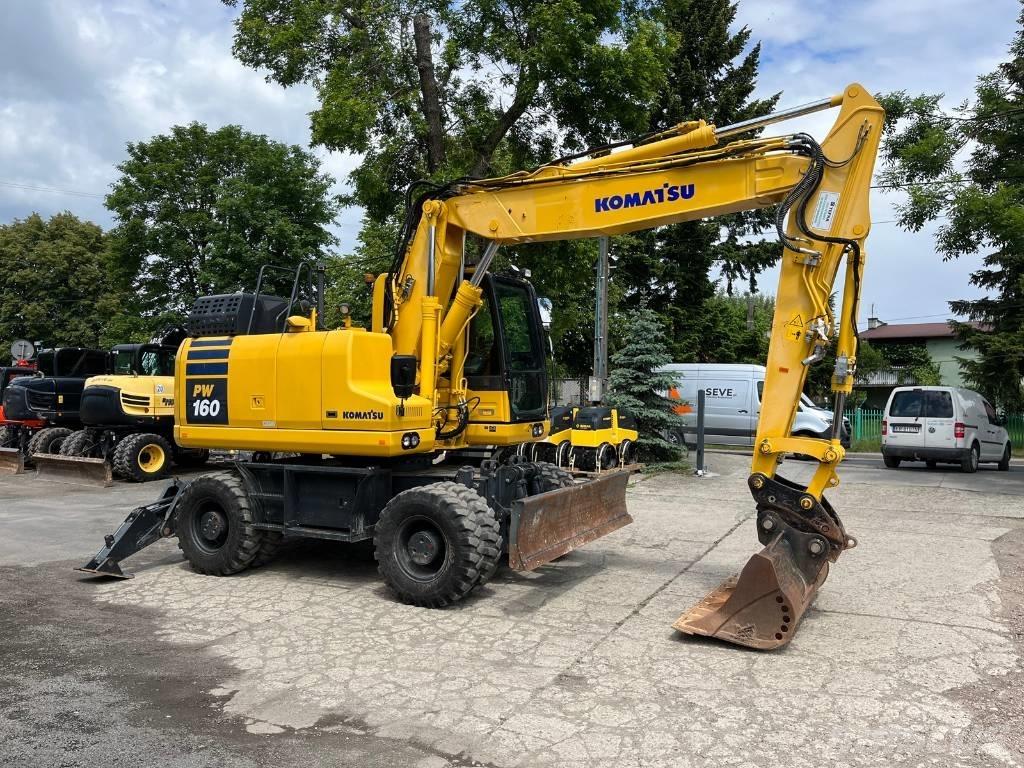 Komatsu PW 160-11 Ratiniai ekskavatoriai
