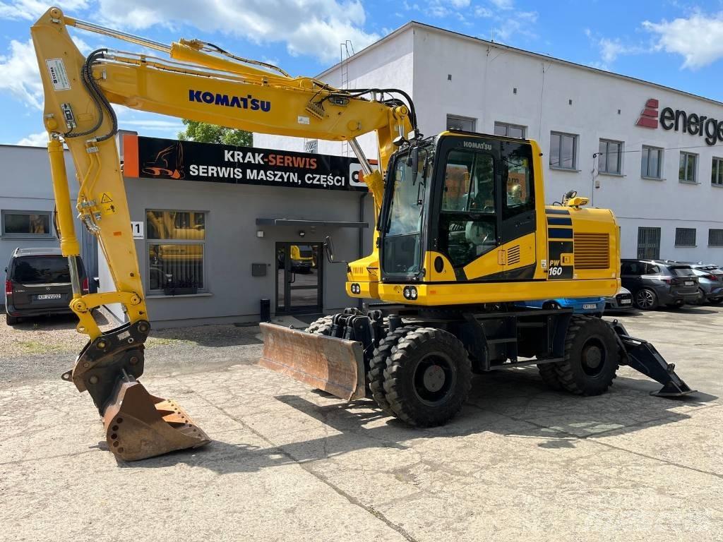 Komatsu PW 160-11 Ratiniai ekskavatoriai