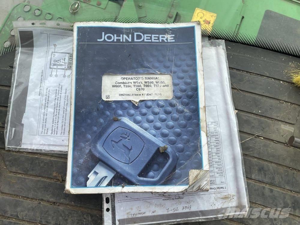 John Deere T 550 Derliaus nuėmimo kombainai