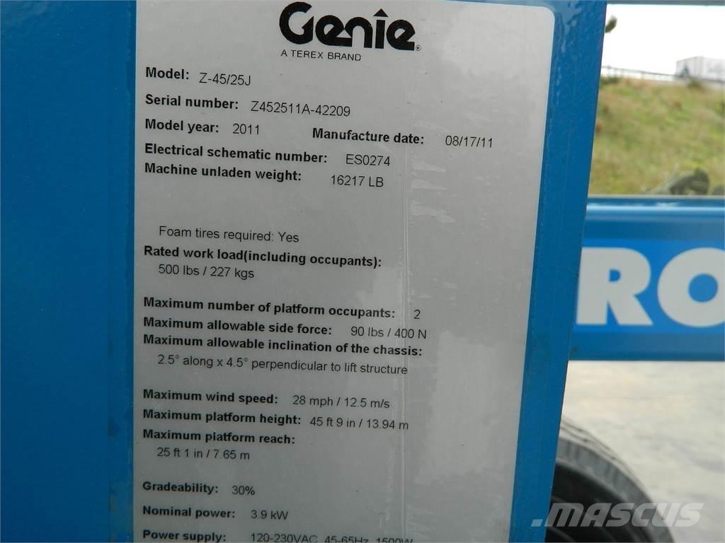 Genie Z45 25JDC Alkūniniai keltuvai