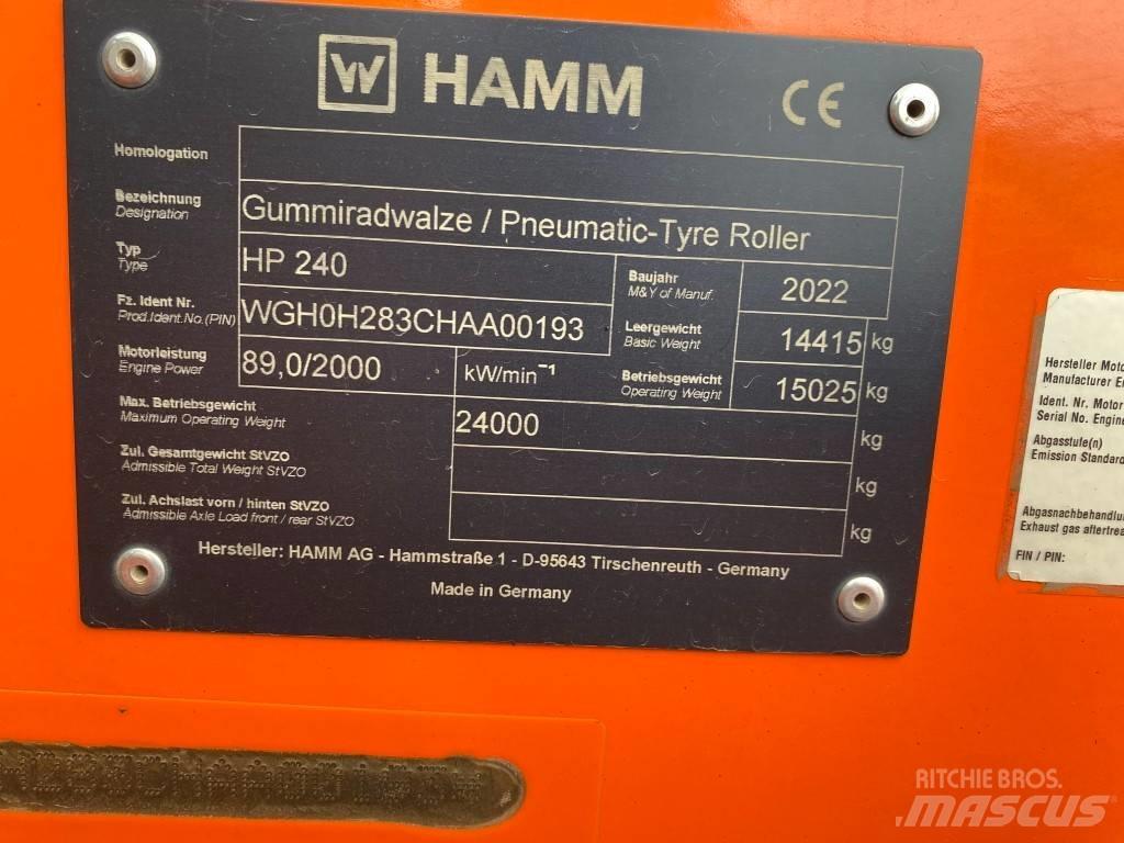 Hamm HP240 Porinių būgnų volai