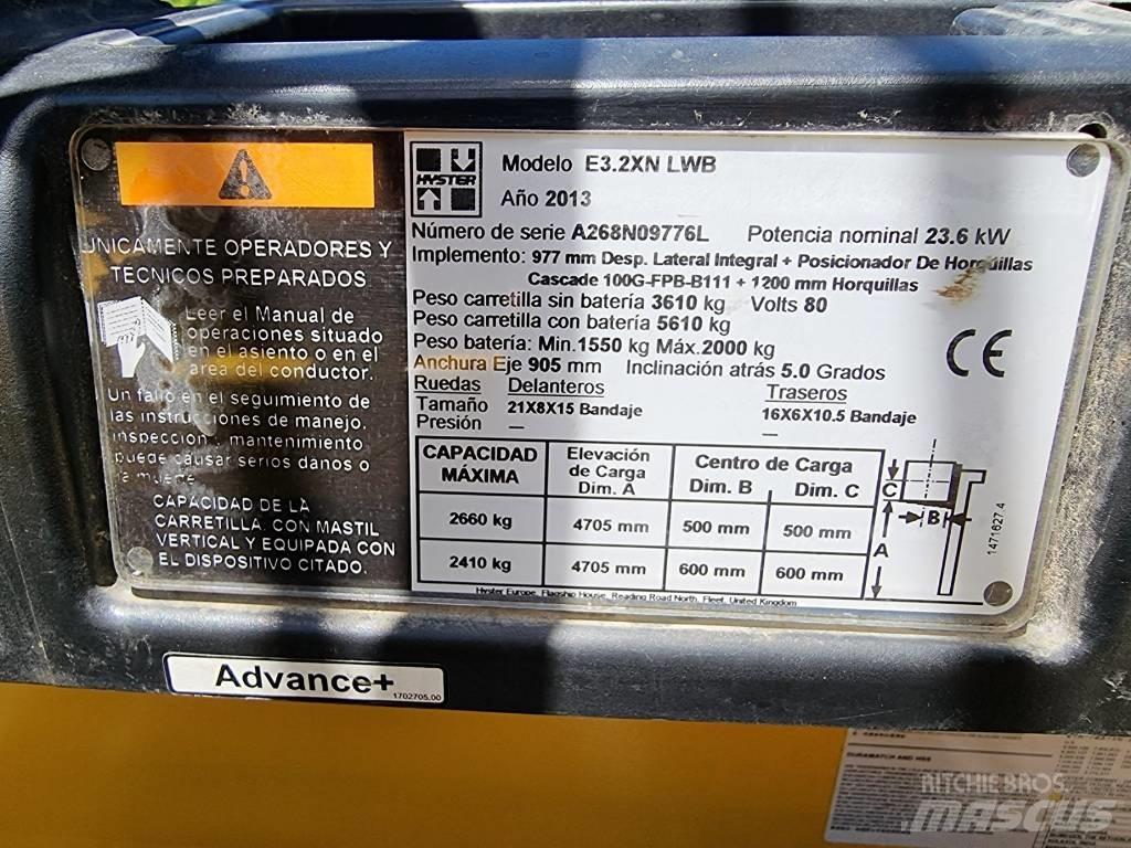 Hyster E 3.20 XN LWB Elektriniai šakiniai krautuvai