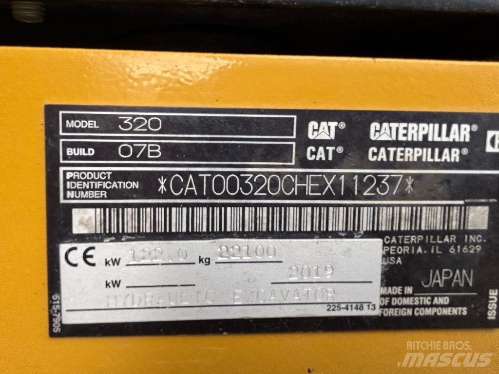 CAT 320 Vikšriniai ekskavatoriai