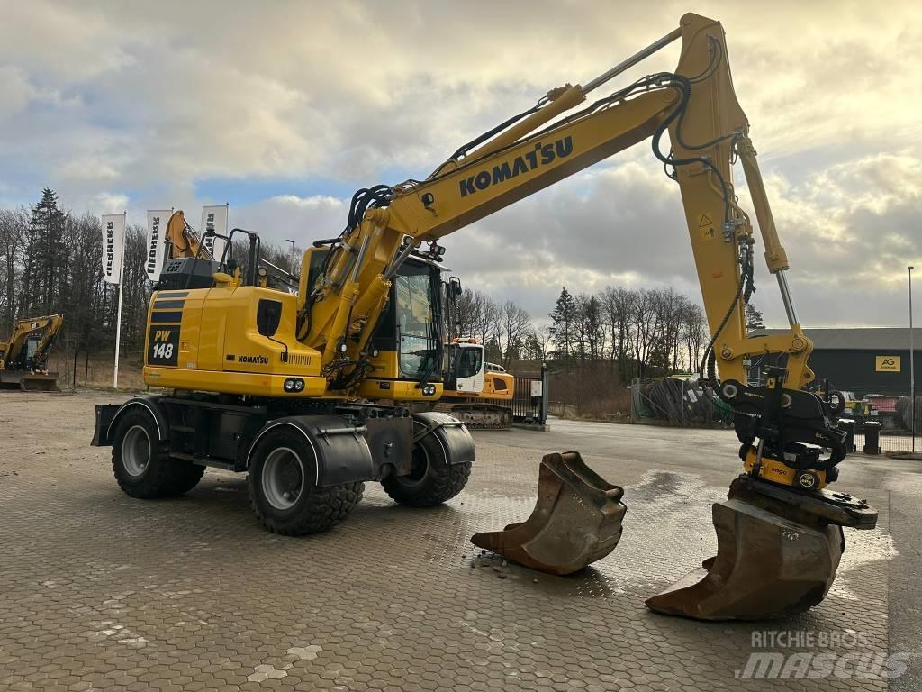 Komatsu PW 148-11 Ratiniai ekskavatoriai