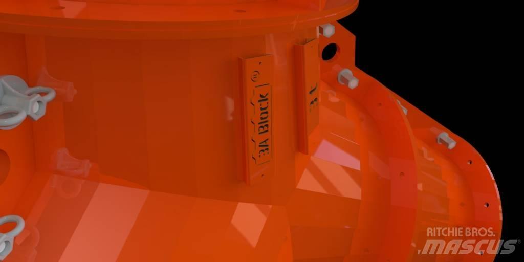 3A Block Tetrapod Betono klojimo technika