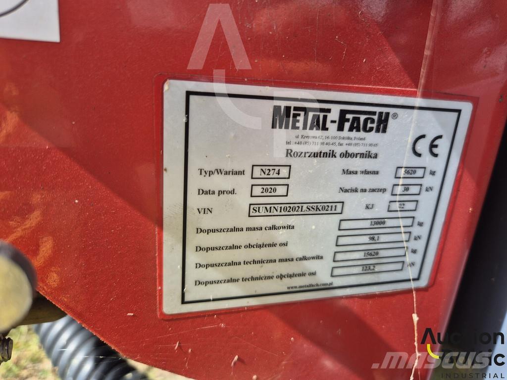 Metal-Fach N274 Mėšlo barstytuvai