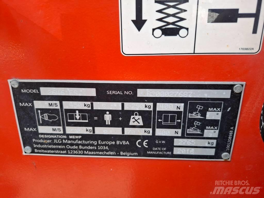 JLG 2646 ES Žirkliniai keltuvai