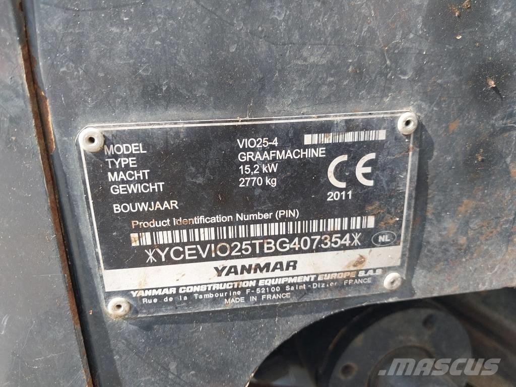 Yanmar Vio 25-4 Mini ekskavatoriai < 7 t