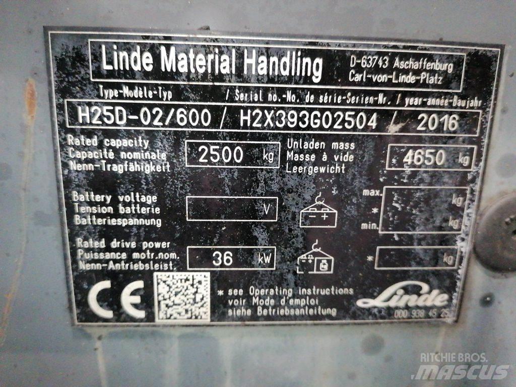 Linde H25D-02/600 LPG (dujiniai) krautuvai