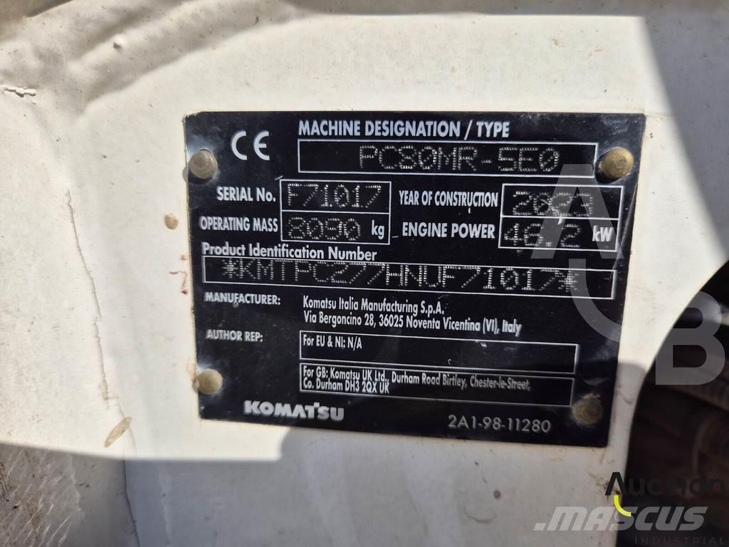 Komatsu PC80MR-3 Vidutinės galios ekskavatoriai 7-12 t