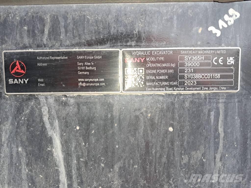 Sany SY 365 H Vikšriniai ekskavatoriai