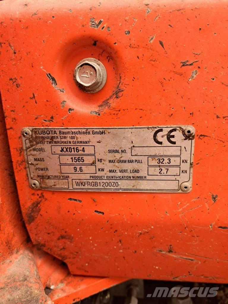 Kubota KX 016-4 HG Mini ekskavatoriai < 7 t