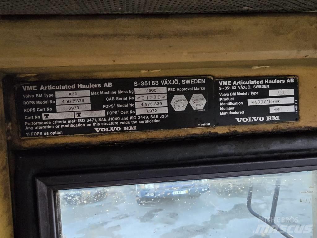 Volvo BM A30 Karjeriniai savivarčiai