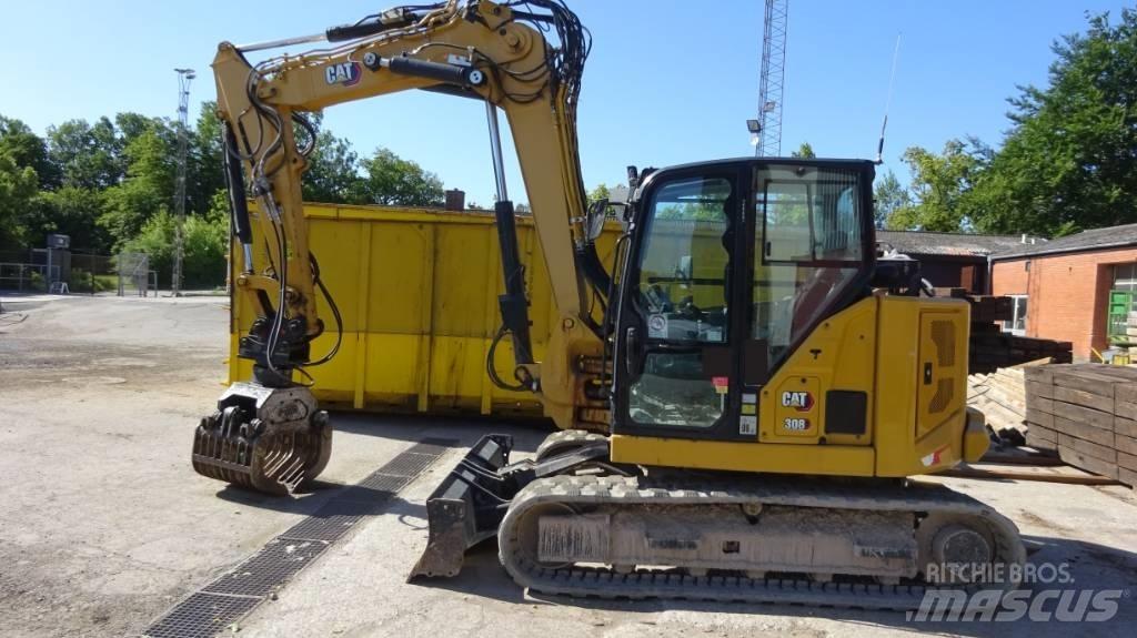 CAT 308 CR Vidutinės galios ekskavatoriai 7-12 t