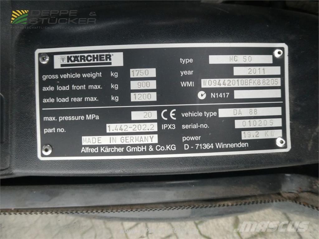 Kärcher MC 50 Šlavimo technika