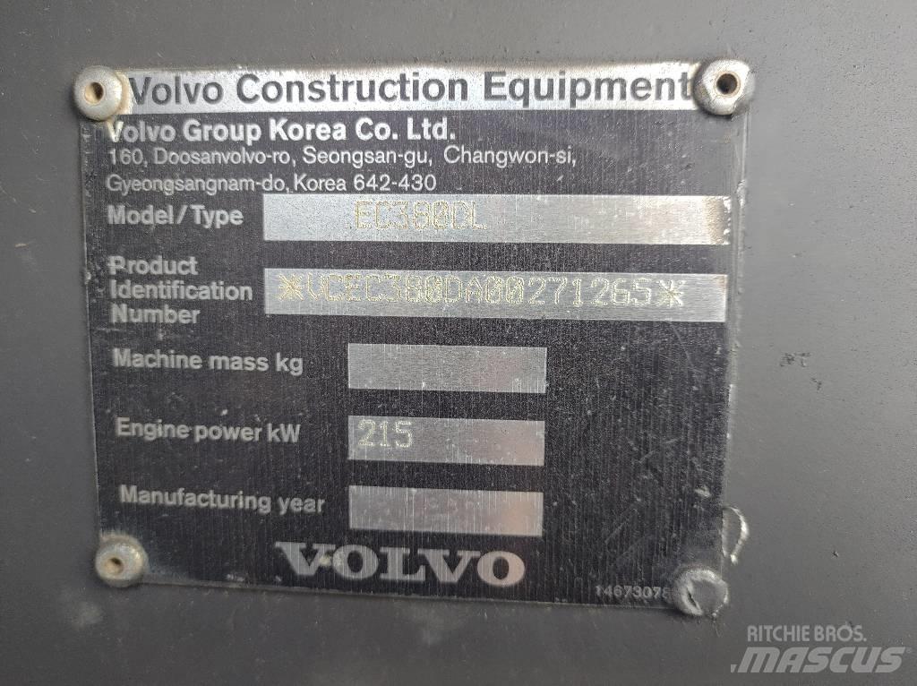 Volvo EC380DL Vikšriniai ekskavatoriai
