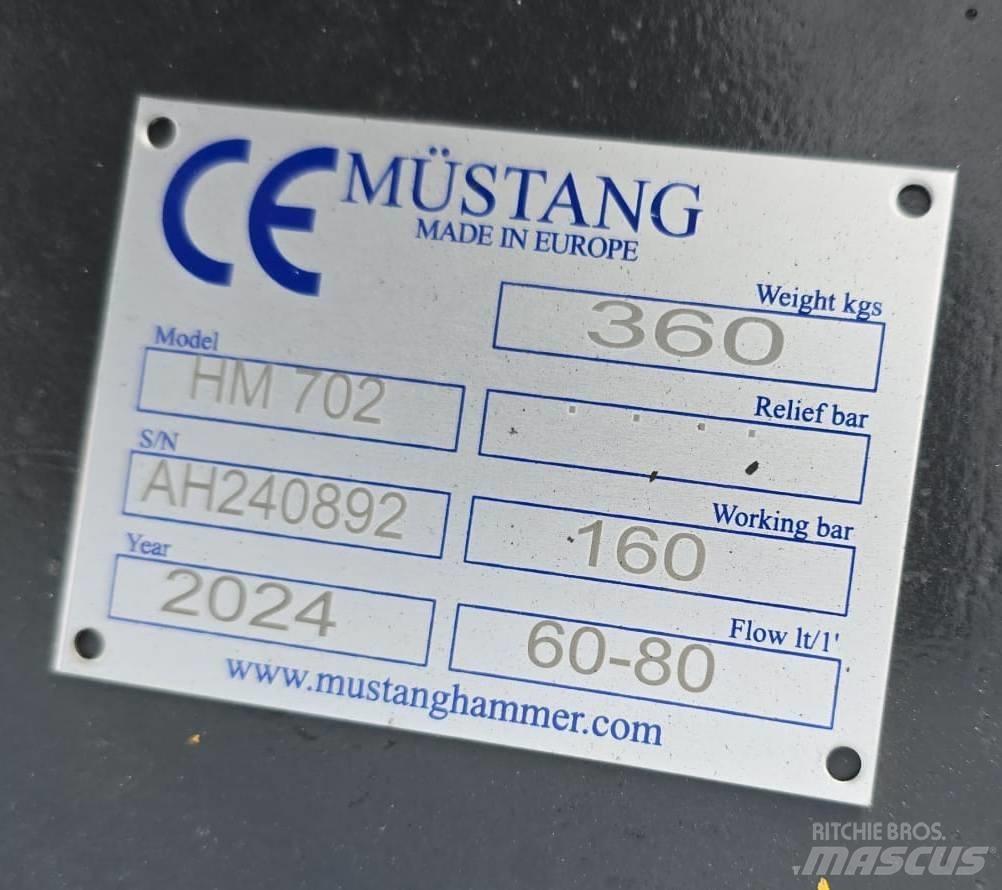Mustang HM702 Hidrauliniai kūjai / Trupintuvai