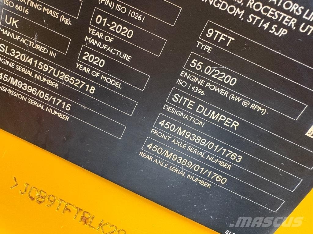 JCB 9TFT Statybiniai savivarčiai sunkvežimiai