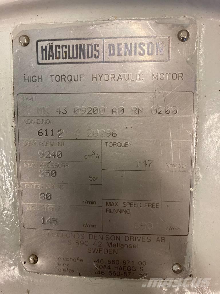  Hagglunds MK43 Hidraulikos įrenginiai