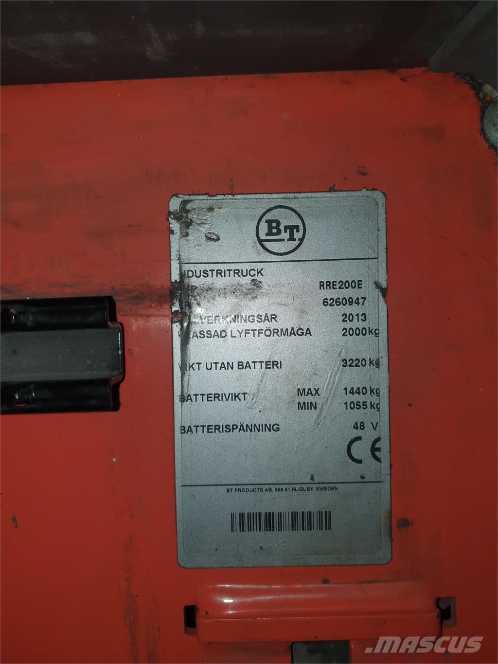 BT RRE200E Šakiniai krautuvai su prailgintu keltuvu