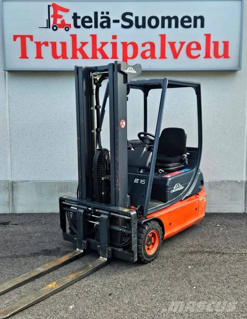 Linde E 16 C-02 Elektriniai šakiniai krautuvai