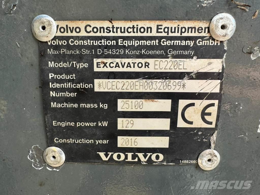 Volvo EC220EL Vikšriniai ekskavatoriai