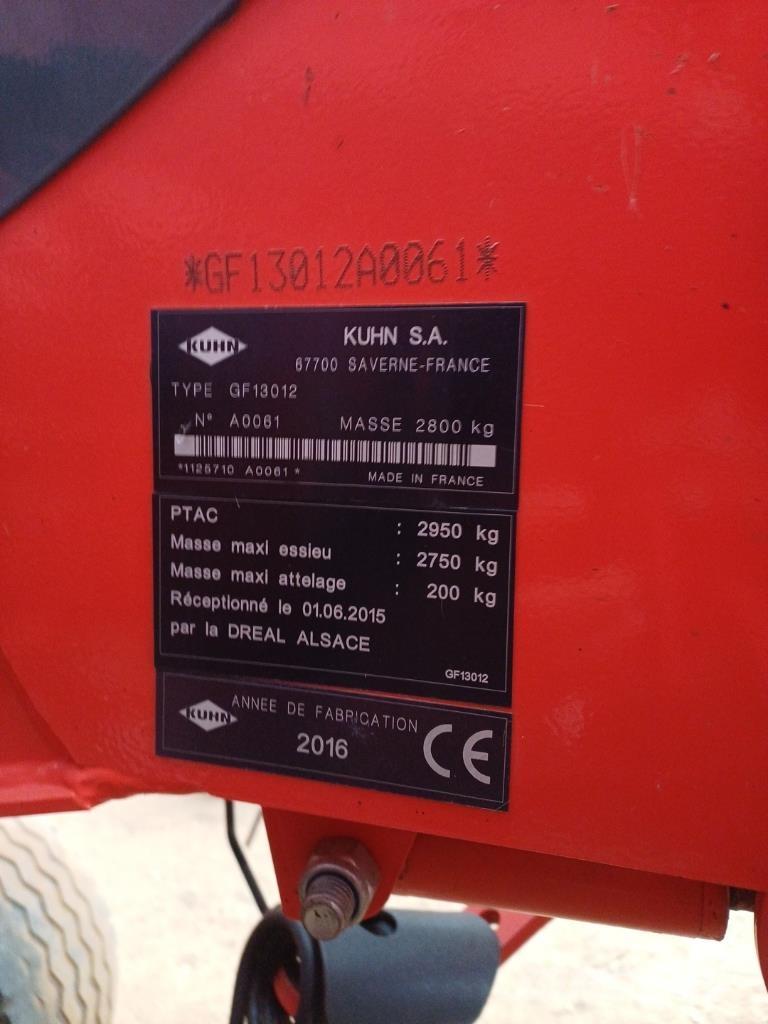 Kuhn GF 13012 Šieno grėbliai ir vartytuvai