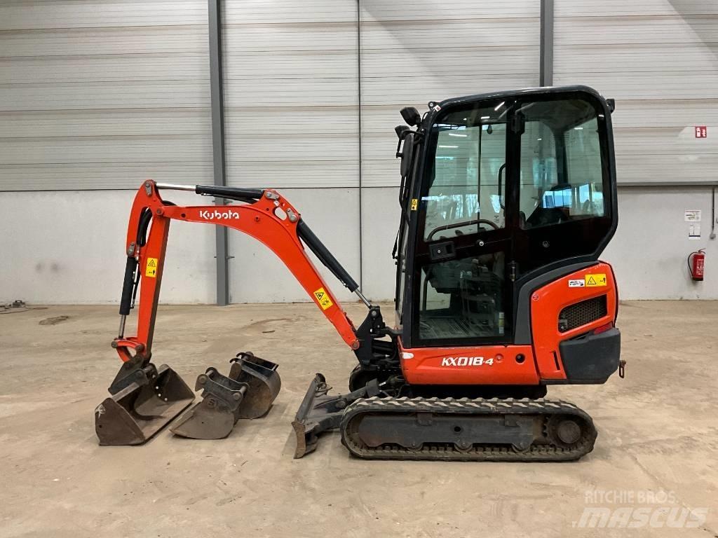 Kubota KX 018-4 Mini ekskavatoriai < 7 t