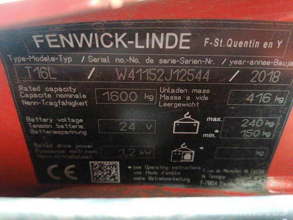 Linde T16L Mažų aukščių keltuvai