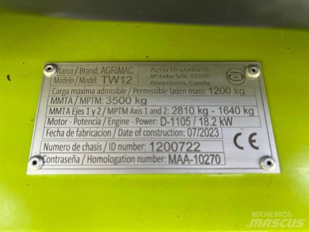 Agrimac TW 12 Dyzeliniai krautuvai
