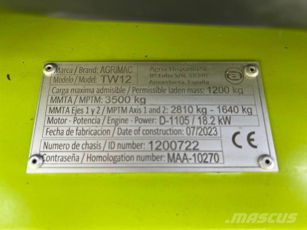 Agrimac TW 12 4x4 Dyzeliniai krautuvai