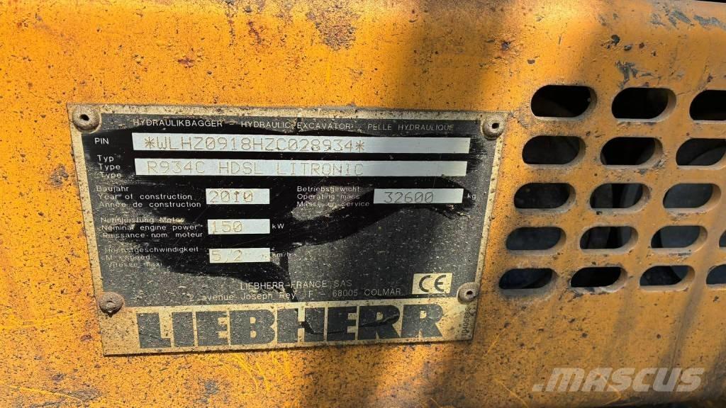 Liebherr R 934 C Vikšriniai ekskavatoriai