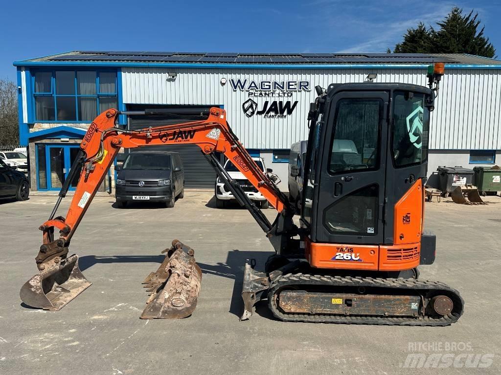 Hitachi ZX 26 U-6 Mini ekskavatoriai < 7 t