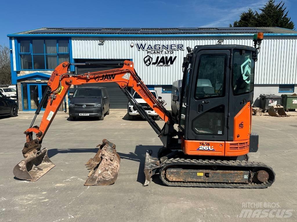 Hitachi ZX 26 U-6 Mini ekskavatoriai < 7 t