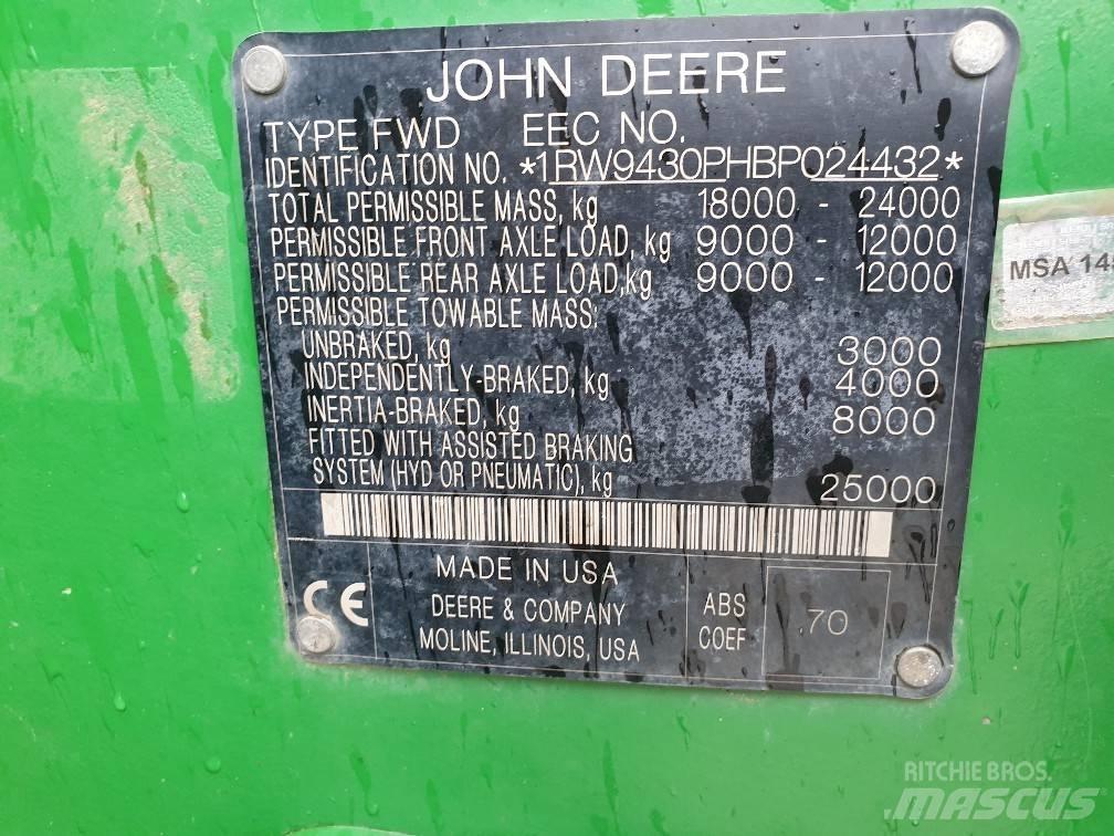 John Deere 9430 Traktoriai