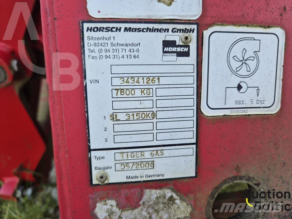 Horsch Tiger 6 AS Kultivatoriai