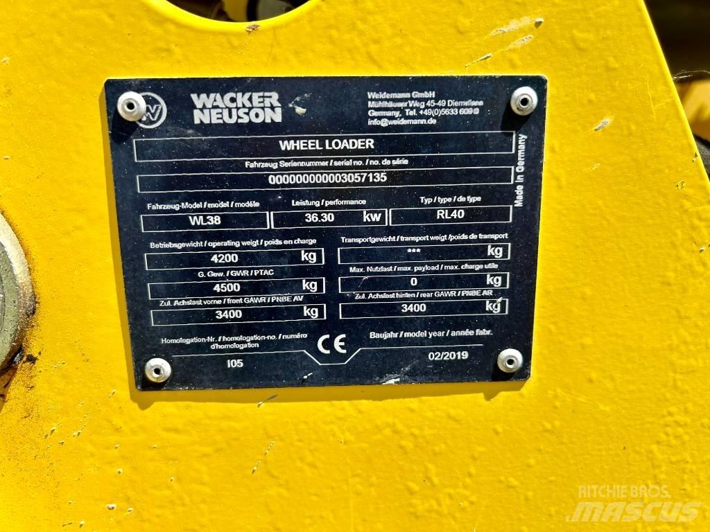 Wacker WL 38 Naudoti ratiniai krautuvai