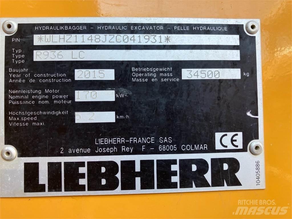 Liebherr R936 Vikšriniai ekskavatoriai
