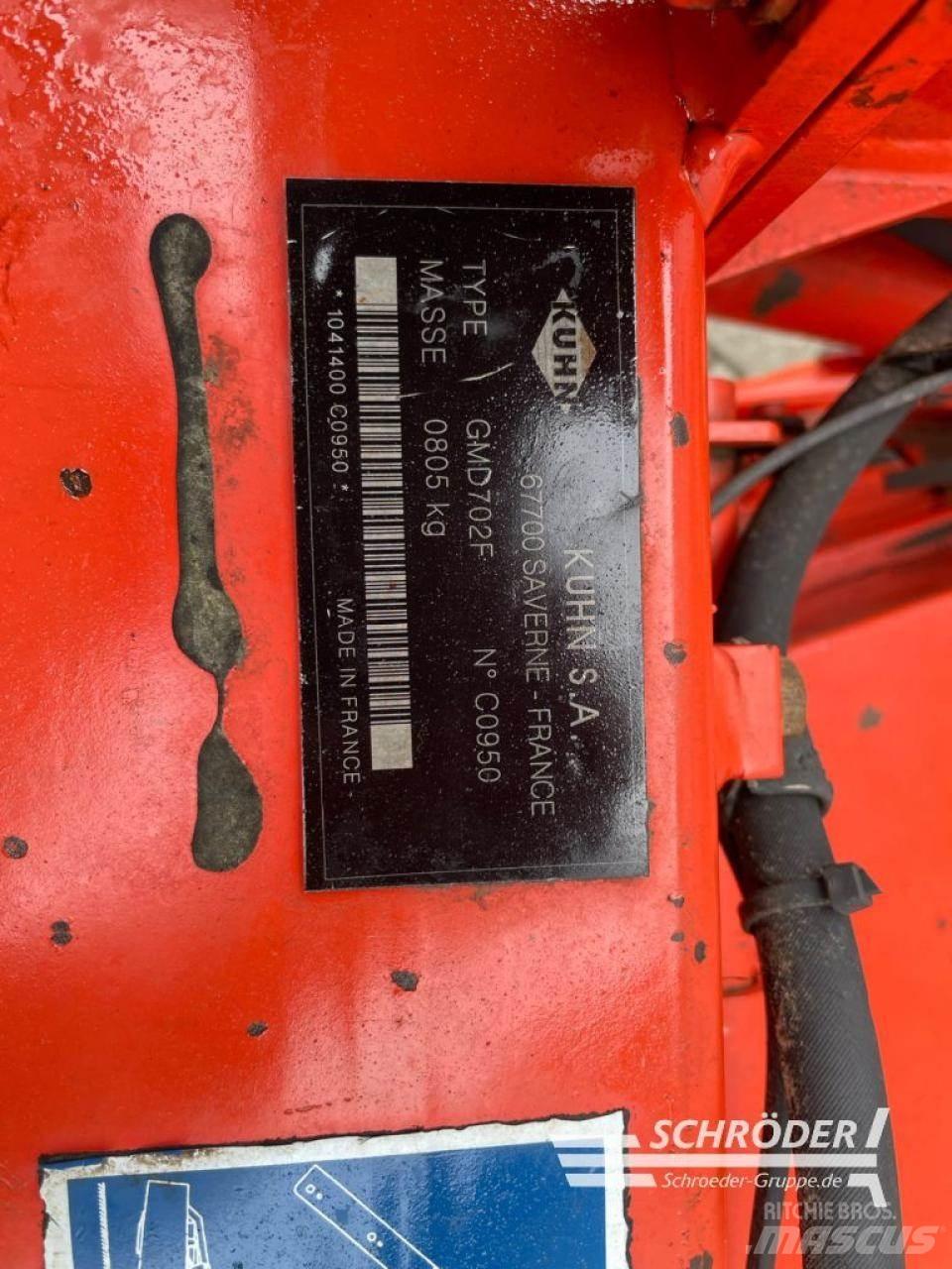 Kuhn GMD 702 F Šienapjovės