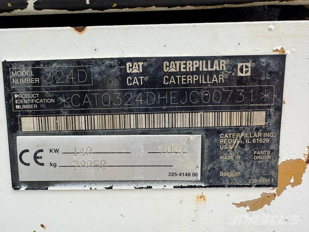CAT 324DLN Vikšriniai ekskavatoriai