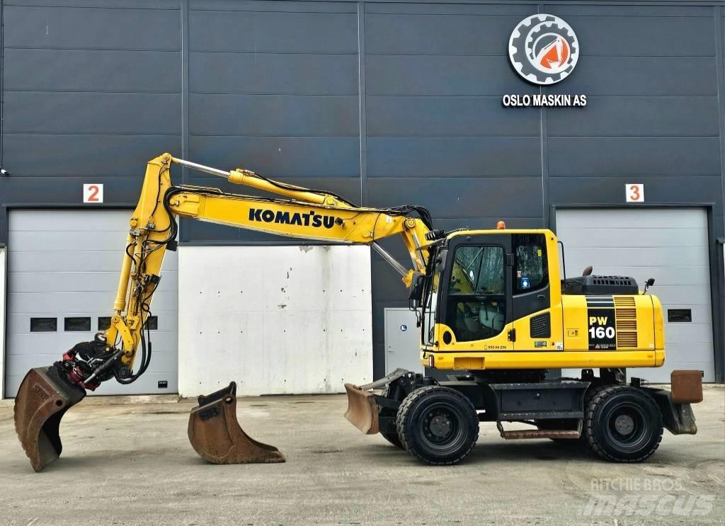 Komatsu pw 160 -8 Ratiniai ekskavatoriai