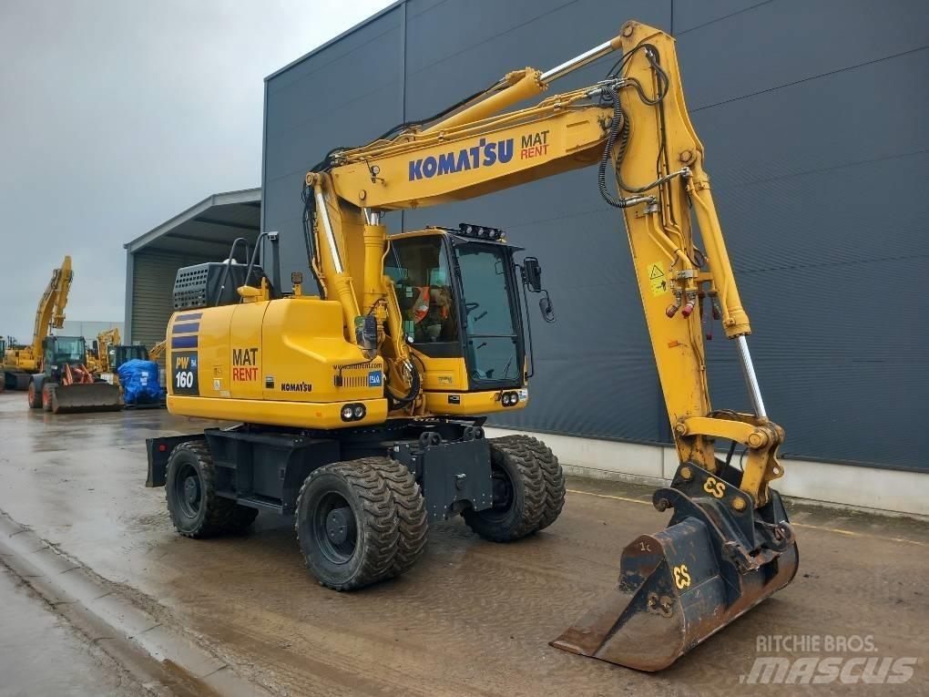 Komatsu PW160-11E0 Ratiniai ekskavatoriai