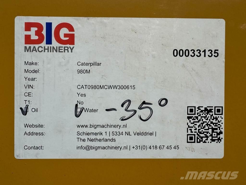 CAT 980M Naudoti ratiniai krautuvai