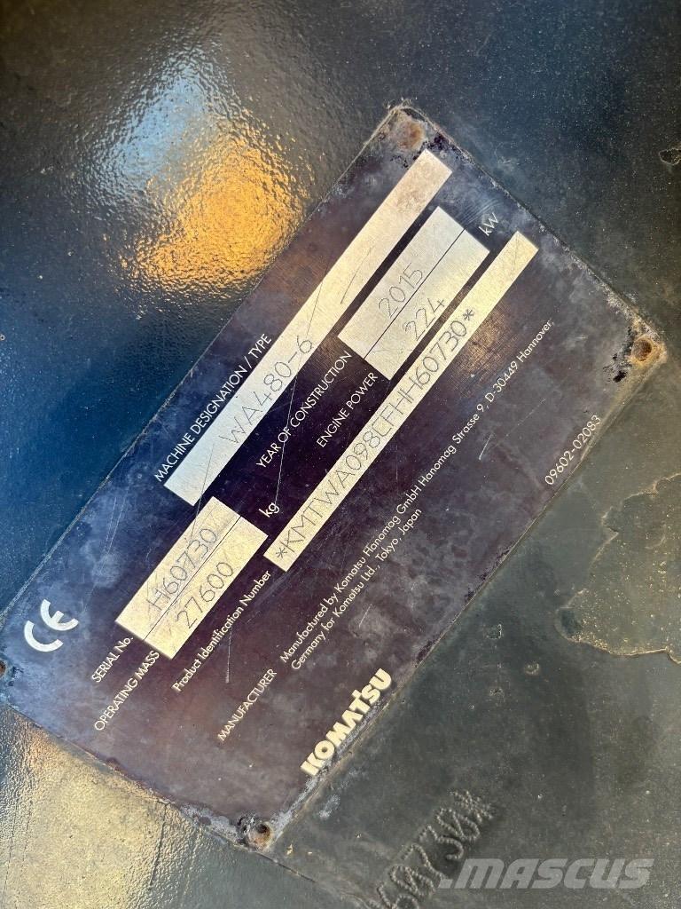 Komatsu WA 480-6 Naudoti ratiniai krautuvai