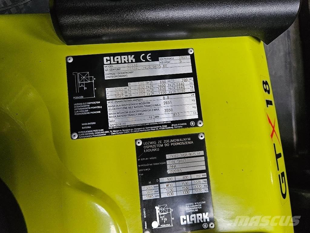 Clark GTX 18 Elektriniai šakiniai krautuvai