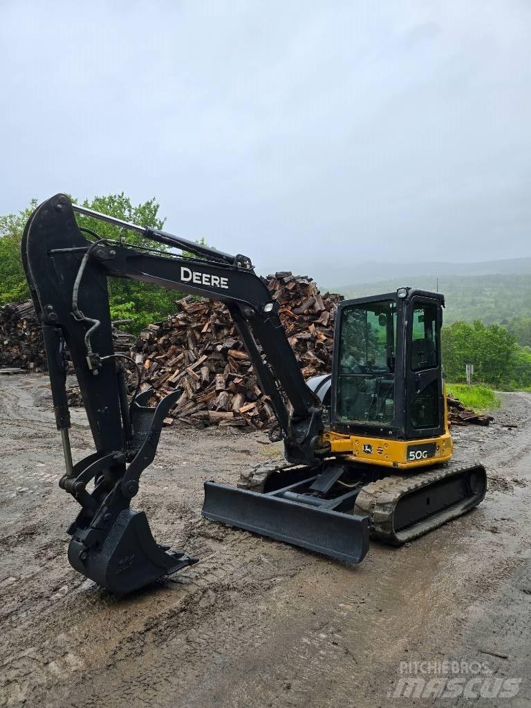 DEERE 50G Mini ekskavatoriai < 7 t
