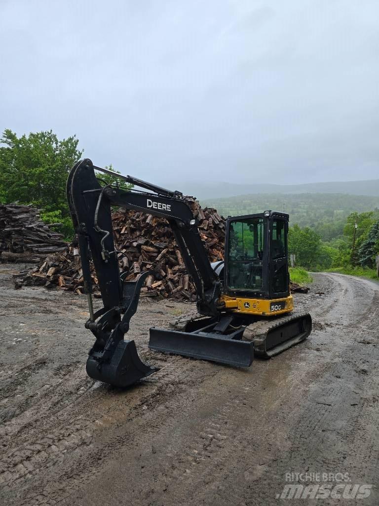 DEERE 50G Mini ekskavatoriai < 7 t