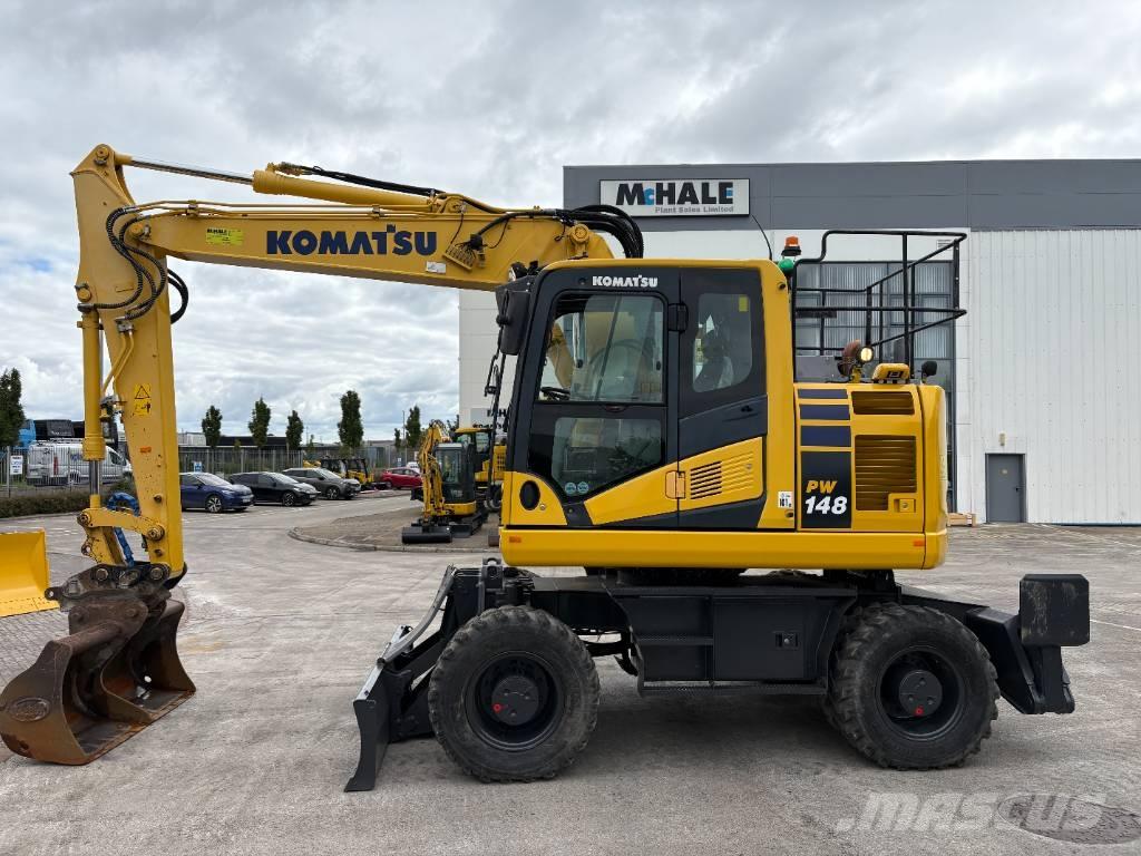 Komatsu PW148-11 Ratiniai ekskavatoriai
